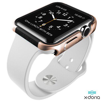 X-doria Apple Watch(42mm)保護殼Defense Edge刀鋒系列-土豪金