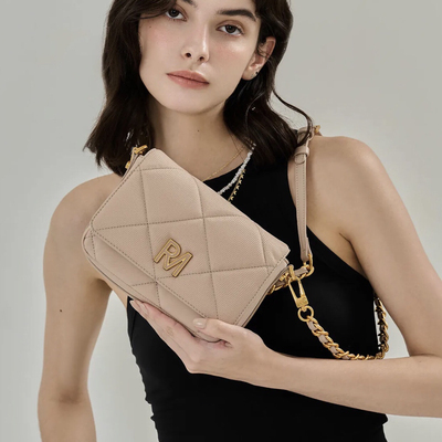 Robinmay 菱格鏈帶迷你斜背包 4色