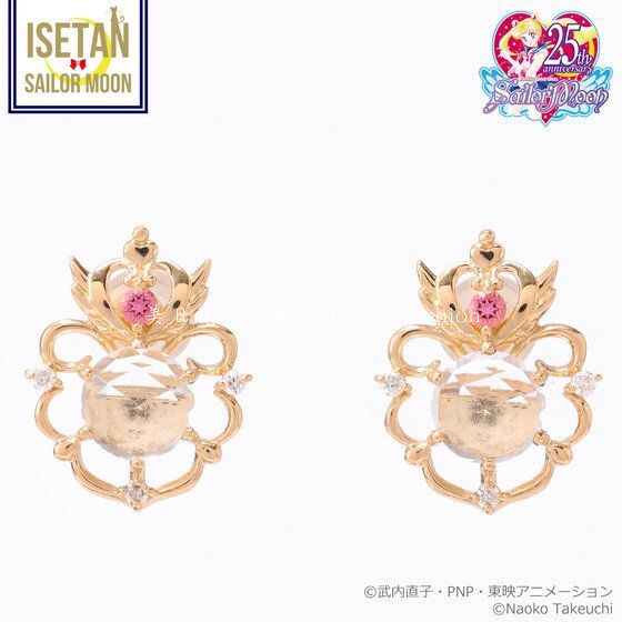 美少女戰士Sailor Moon x ISETAN 期間限定日本製18K閃鑽耳環