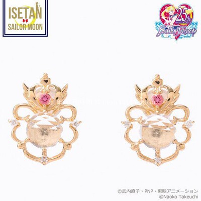 美少女戰士Sailor Moon x ISETAN 期間限定日本製18K閃鑽耳環