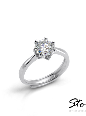 STORY+ 心動瞬間 一克拉莫桑石鑽戒