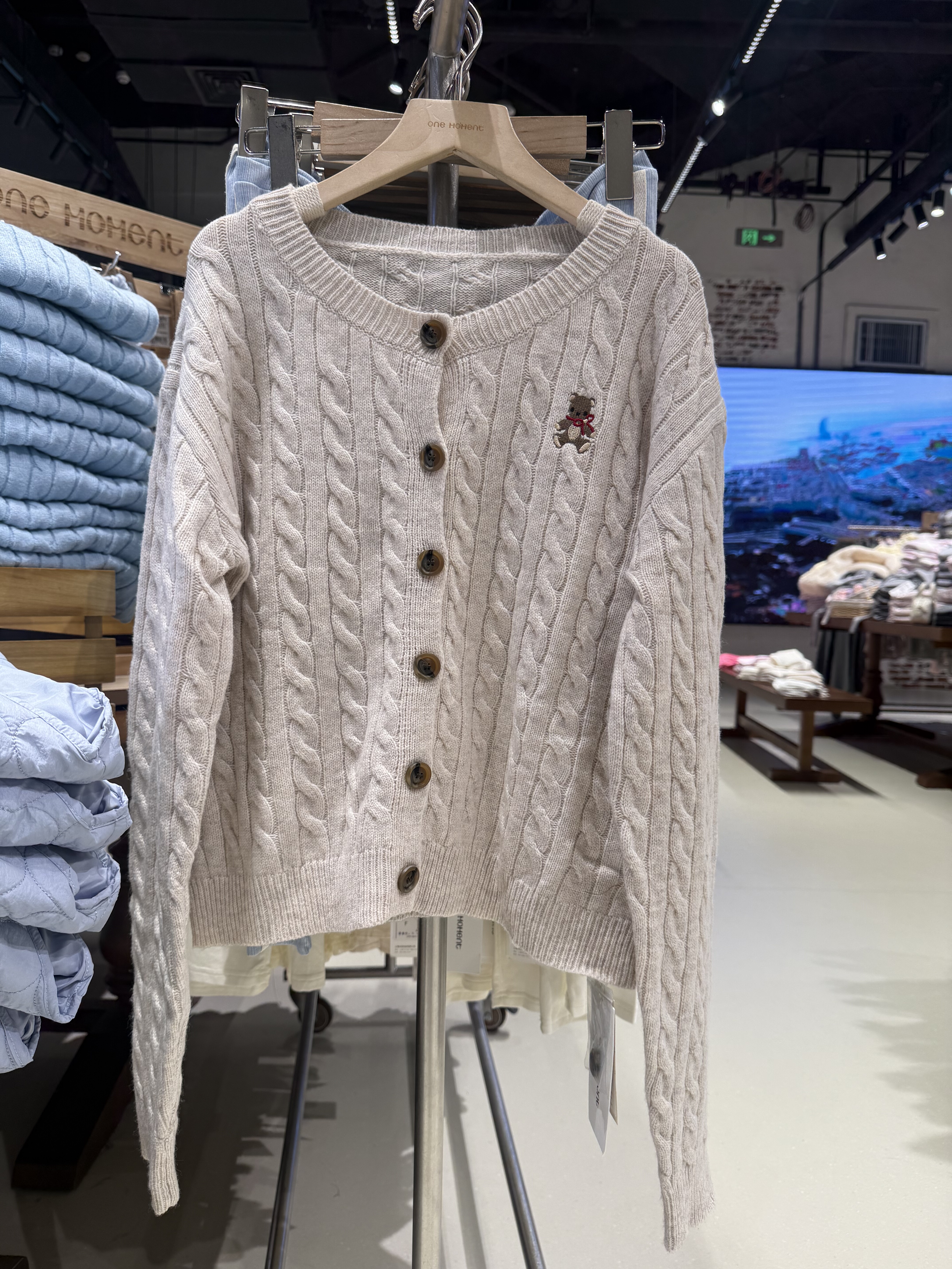 OM one moment国内正品代购针织开衫不支持退换