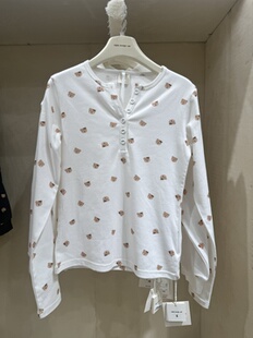 Twoi国内北京正品代购6粒扣小熊长袖T恤不支持退换