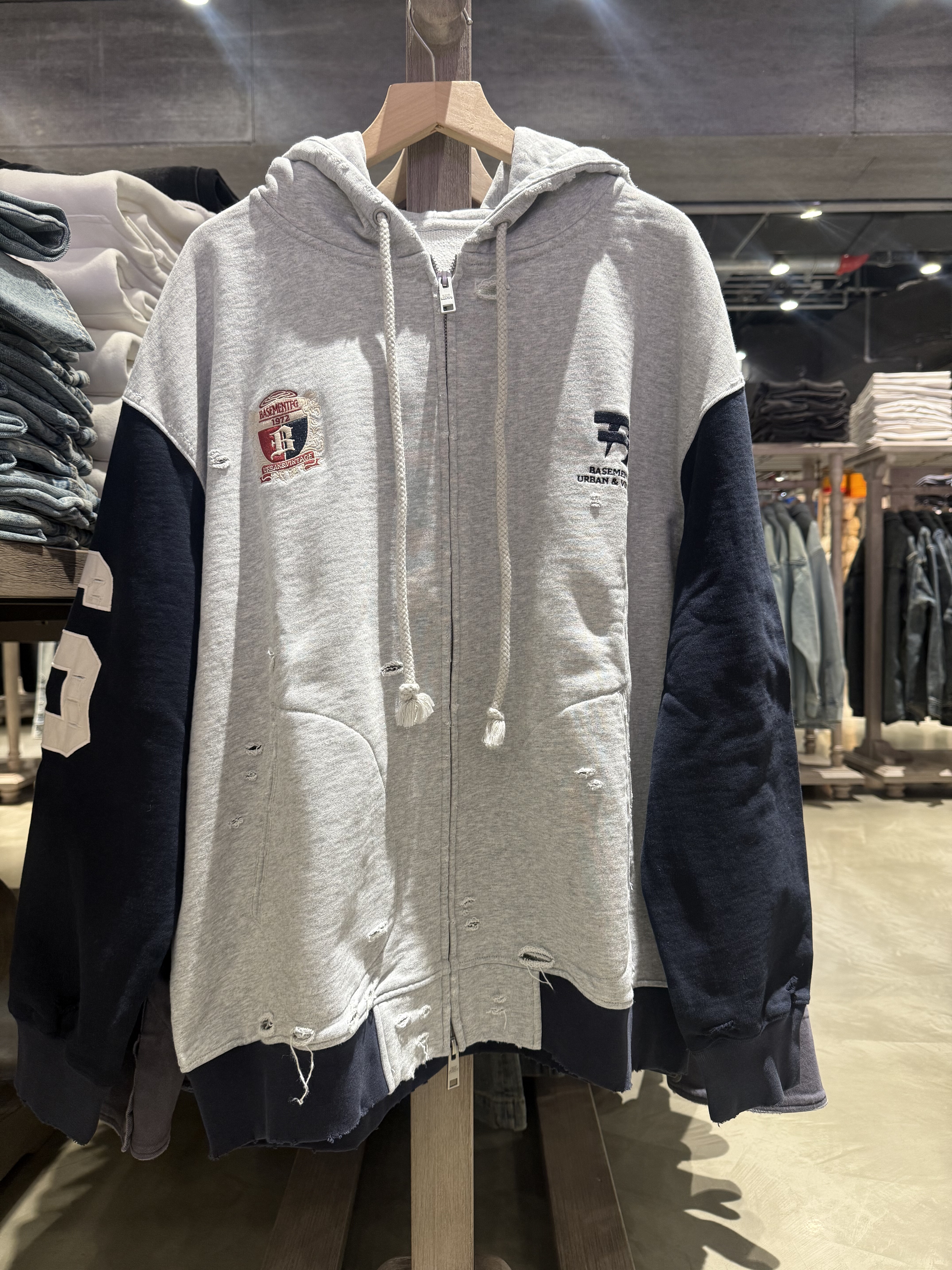 BASEMENT FG 国内北京BF正品代购拉链连帽卫衣外套不支持退换