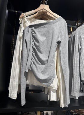 WM wmanagement国内正品代购斜肩长袖T恤不支持退换