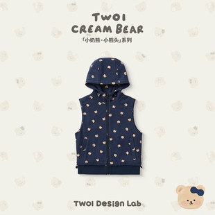 Twoi国内北京正品代购熊头印花马甲不支持退换