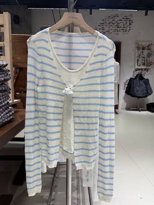 OM one moment国内北京正品代购假两件针织衫不支持退换