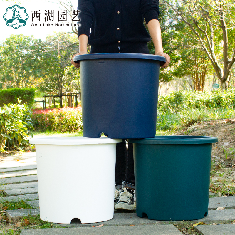 爱丽思IRIS大号深型Deepot花盆爱丽丝大口径圆形花盆家用塑料盆景