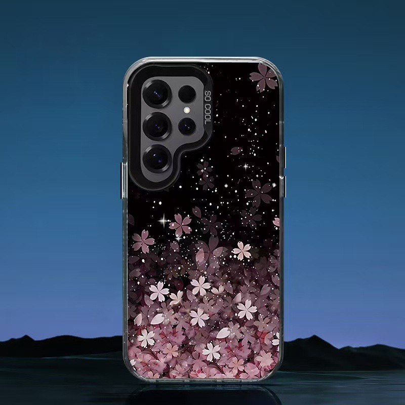 漫天樱花适用于三星S25ultra/S24ultra/s23+手机壳note20创意A56/A55/A16闪粉A15/A14小碎花A35/A36硬壳S22