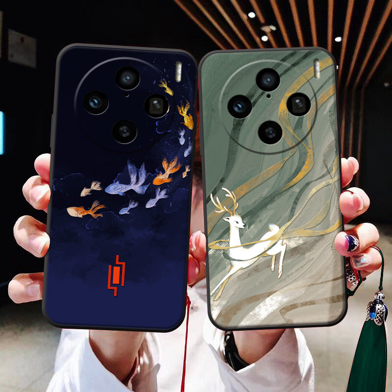 祥瑞白鹿适用于一加12/11手机壳浮雕oneplus ace3精致1+9prt吉利8pro软壳ace pro中国风一加8t流苏一加7/6/5t