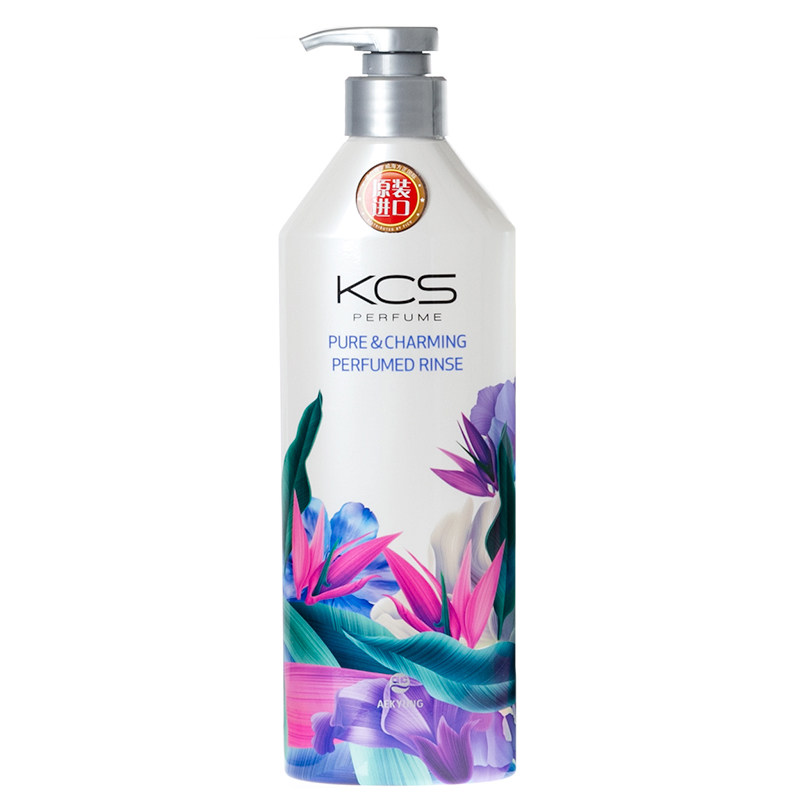 韩国进口 爱敬kcs可希丝花香香水护发素 蓝色 保湿 正品持久留香