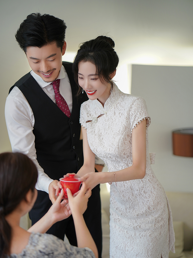 高级感中式新娘结婚敬酒服旗袍