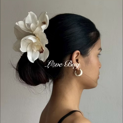 东南亚度假海边夏威夷风花朵抓夹