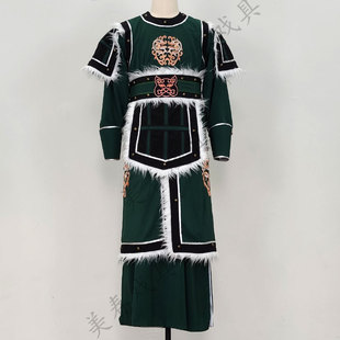 新款高档绣花番兵衣武生小兵龙套跑堂古代将军士兵小将服武将演出