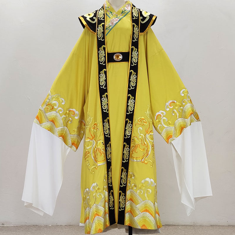 戏曲刘志远服装越剧戏服戏剧黄梅戏绣龙皇帝将军元帅龙袍男款古装