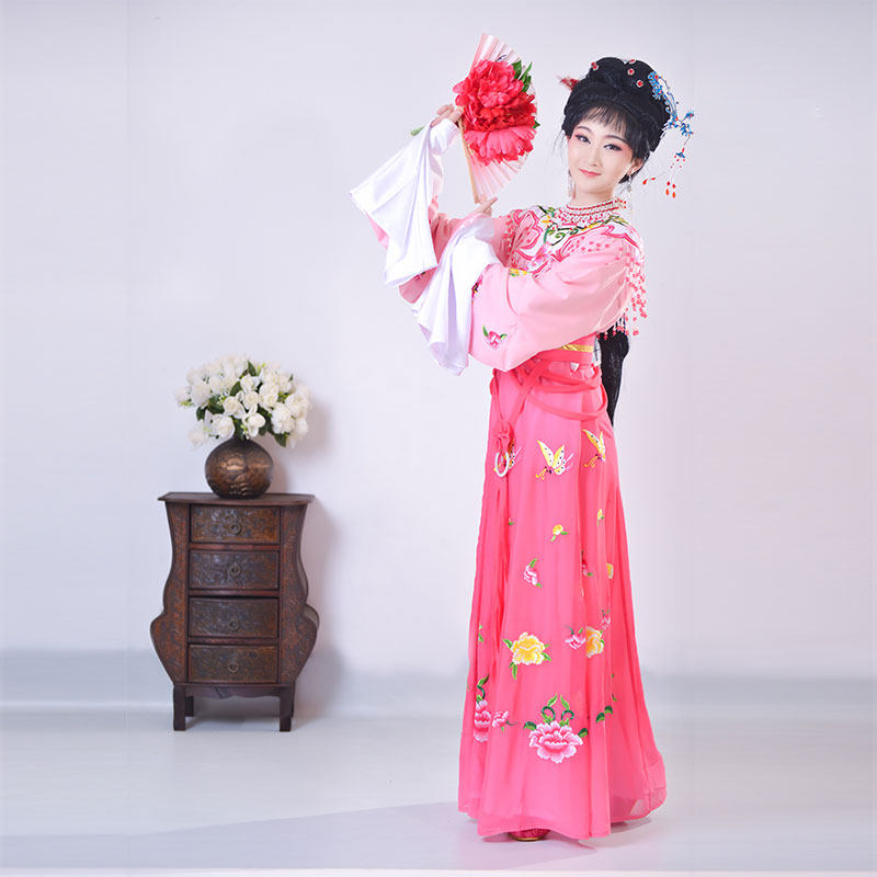新版梁山伯祝英台员外四九银心戏剧戏曲越剧戏服蝴蝶花旦绣花表演