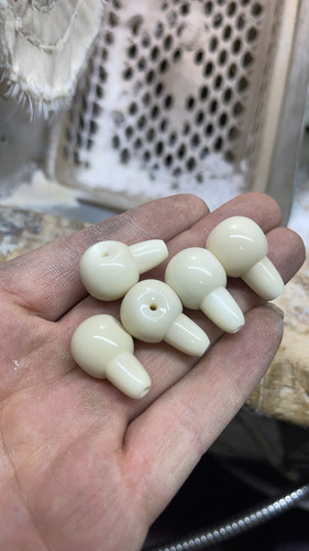 老李手工象牙果榫卯三通