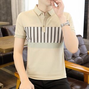 25037-特P35春季休闲时尚T恤男短袖打底衫商务休闲修身短袖POLO衫图片