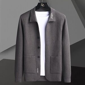 78863-特P70春季休闲时尚毛衣外套男长袖开衫轻熟风商务休闲外套图片