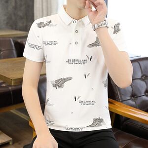 25001-P35春季休闲时尚T恤男短袖打底衫商务休闲修身短袖POLO衫图片