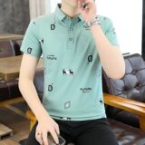 25013-P35春季休闲时尚T恤男短袖打底衫商务休闲修身短袖POLO衫，男装T恤，电商D310（原电商305）