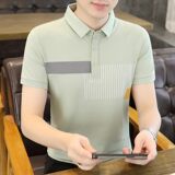 25031-特P35夏季休闲时尚T恤男短袖打底衫商务休闲修身翻领POLO衫，男装T恤，电商D310（原电商305）