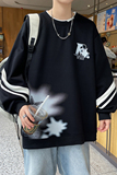 W24215-P40秋季休闲卫衣男长袖T恤打底衫港风宽松外套，男装卫衣，电商D310（原电商305）