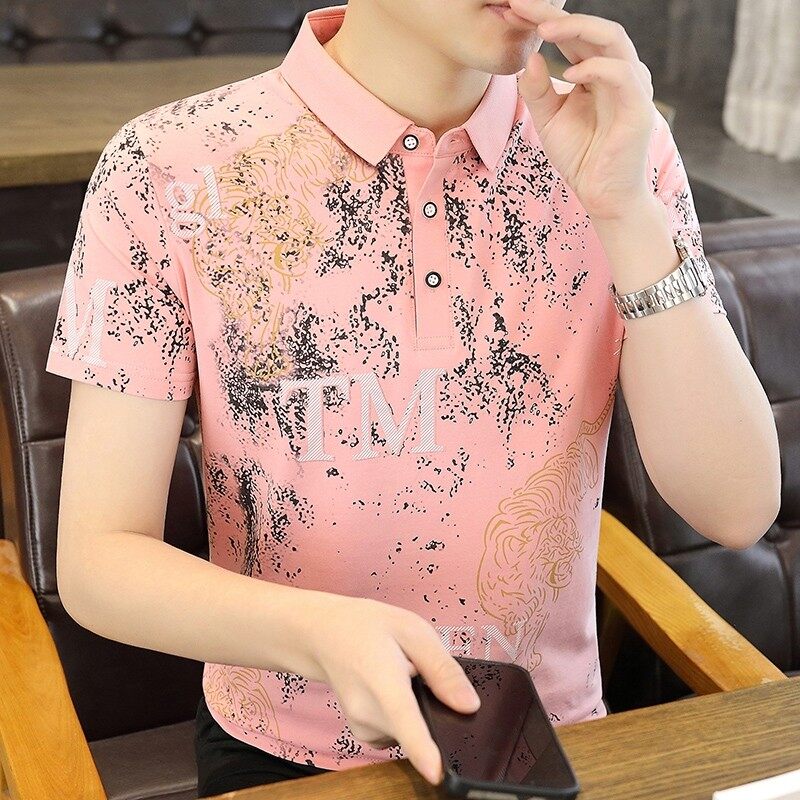 25020-P35春季休闲时尚T恤男短袖打底衫商务休闲修身短袖POLO衫,男装T恤,电商D310（原电商305）
