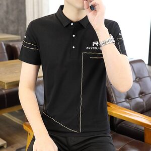 25017-P35 春季休闲时尚T恤男短袖打底衫商务休闲修身短袖POLO衫图片