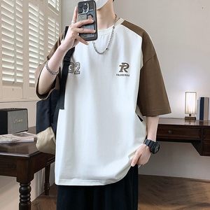 25160-特P40 夏季休闲时尚T恤男短袖打底衫青少年潮牌印花T恤图片