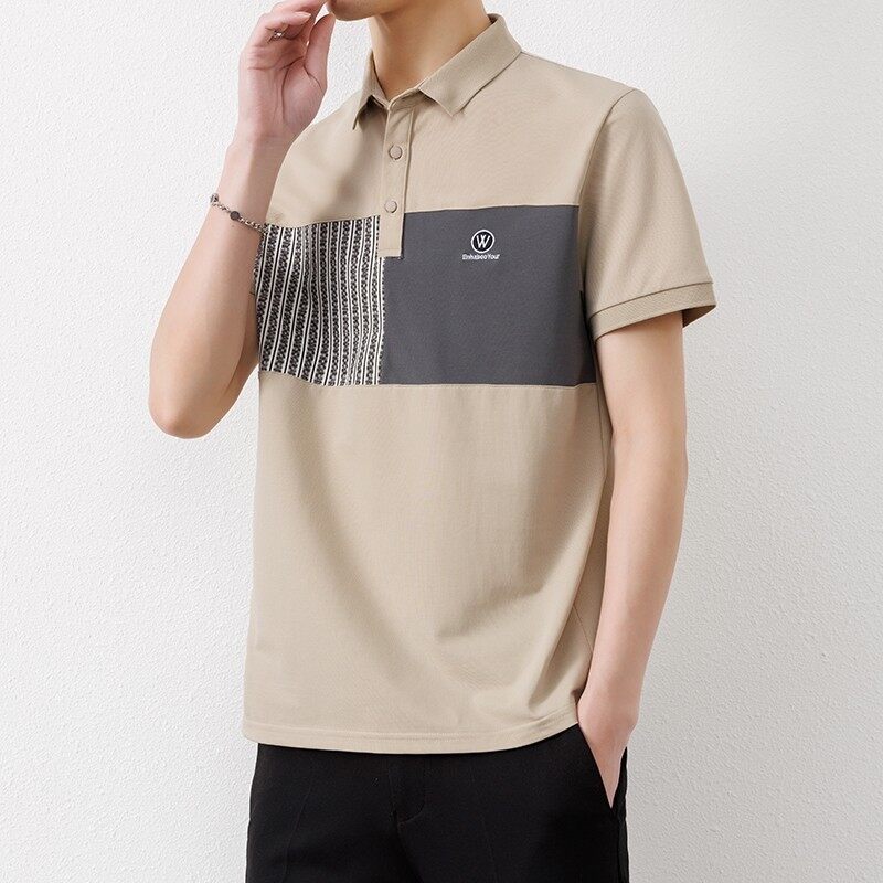 25050-特P35夏季休闲时尚T恤男短袖打底衫休闲翻领短袖polo衫男,男装T恤,电商D310（原电商305）