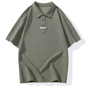 25068-特P50夏季休闲时尚T恤男短袖打底衫学生宽松翻领短袖POLO衫