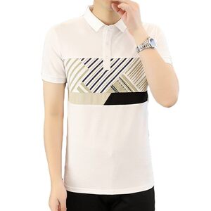 25039-特P35春季休闲时尚T恤男短袖打底衫商务休闲修身短袖POLO衫图片