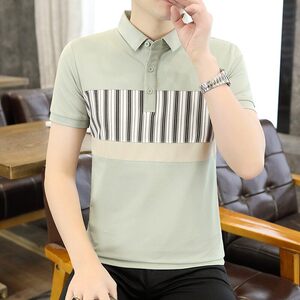 25037-特P35春季休闲时尚T恤男短袖打底衫商务休闲修身短袖POLO衫图片