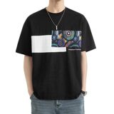 25175-特P40夏季休闲时尚T恤男短袖打底衫个性拼接撞色短袖t恤男，男装T恤，电商D310（原电商305）