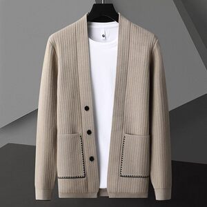 83807-P75 春季休闲时尚毛衣外套男长袖开衫轻熟风商务休闲外套图片
