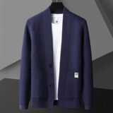 83805-P65春季休闲时尚毛衣外套男长袖开衫轻熟风商务休闲外套，男装针织衫/毛衣，电商D310（原电商305）