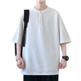 25067-特P50夏季休闲时尚T恤男短袖打底衫宽松立领打底衫，男装T恤，电商D310（原电商305）