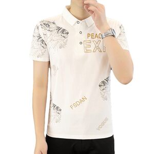 25004-P35 春季休闲时尚T恤男短袖打底衫商务休闲修身短袖POLO衫图片