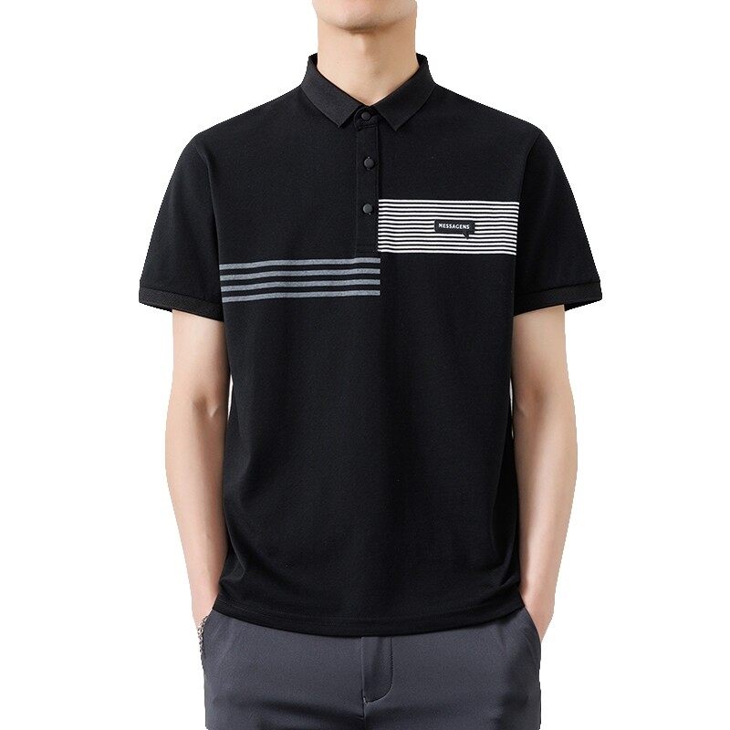 25052-特P35夏季休闲时尚T恤男短袖打底衫休闲翻领短袖polo衫男,男装T恤,电商D310（原电商305）