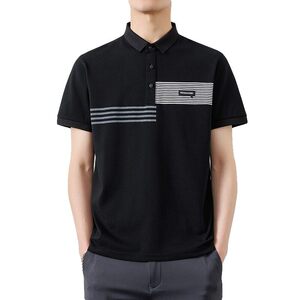 25052-特P35 夏季休闲时尚T恤男短袖打底衫休闲翻领短袖polo衫男图片
