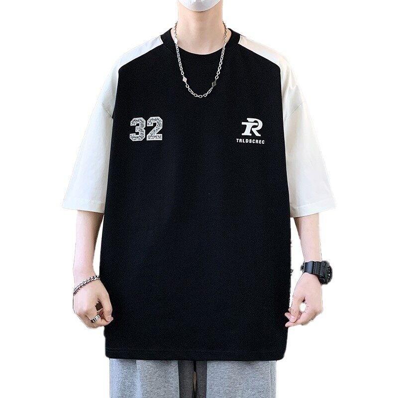 25160-特P40夏季休闲时尚T恤男短袖打底衫青少年潮牌印花T恤,男装T恤,电商D310（原电商305）