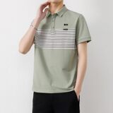25030-特P35短袖t恤男士夏季新款休闲半袖体恤潮流翻领polo衫男，男装T恤，电商D310（原电商305）