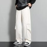 K028-P50户外工装裤百搭弯刀裤子微喇男休闲裤登山宽松，男装休闲裤，电商D310（原电商305）