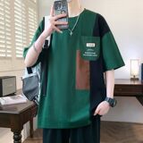 25170-特P40夏季休闲时尚T恤男短袖打底衫青少年潮牌印花T恤，男装T恤，电商D310（原电商305）