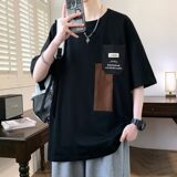 25170-特P40夏季休闲时尚T恤男短袖打底衫青少年潮牌印花T恤，男装T恤，电商D310（原电商305）