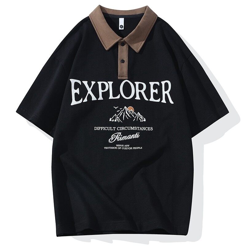 25063-特P40夏季休闲时尚T恤男短袖打底衫学生宽松翻领短袖POLO衫,男装T恤,电商D310（原电商305）