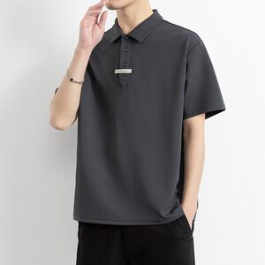 25068-特P50夏季休闲时尚T恤男短袖打底衫潮牌翻领短袖polo衫男图片
