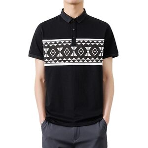 25035-特P35 夏季休闲时尚T恤男短袖打底衫休闲翻领短袖polo衫男图片