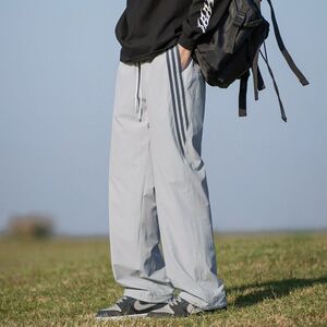 DK2510特P40港风文艺男日系直筒休闲裤男春季2025新款宽松工装裤图片